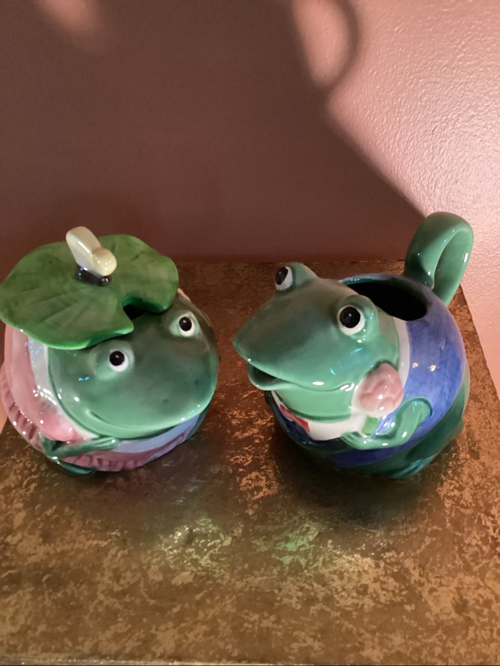 Vintage Collectible Otagiri Frog Ceramic Set. Design by Mary Ann Baker REDUCED!